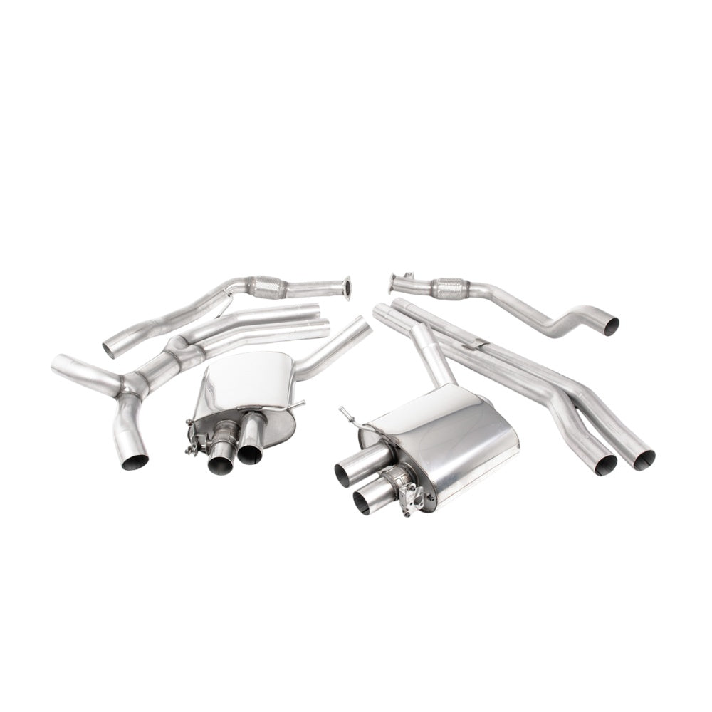 Milltek Cat Back Exhaust Audi RS5 B9 2.9 V6 Turbo Sportback (Non-OPF/GPF Models) 18-19-Exhaust System-carbonizeduk