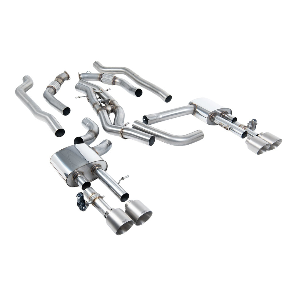 Milltek Particulate Filter-back Exhaust Audi S8 D5 4.0 TFSi V8 Saloon / Sedan (OPF/GPF UK/Euro Models) 20-25-Exhaust System-carbonizeduk