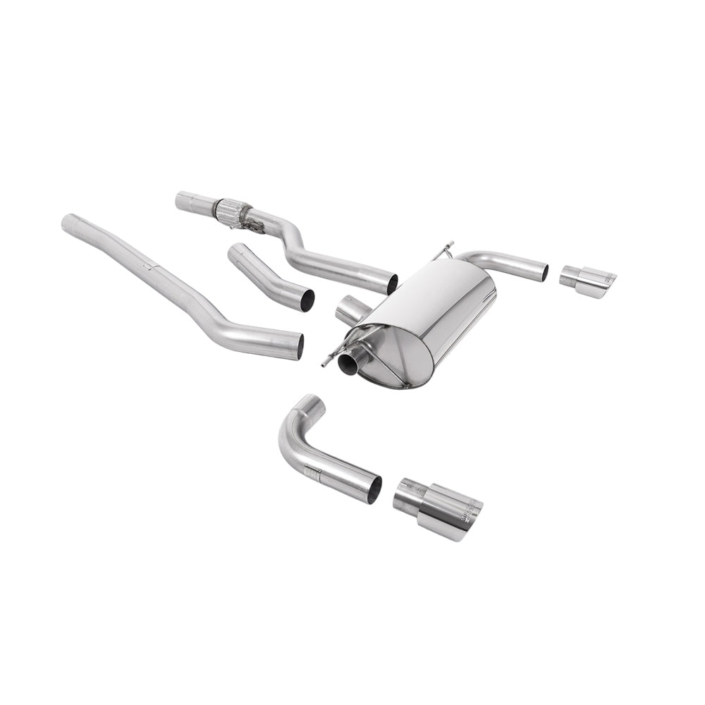 Milltek Cat Back Exhaust BMW 4 Series F32 428i Coupe (Automatic Gearbox, without Tow Bar, None xDrive and N20 Engine Only) 14-16-Exhaust System-carbonizeduk