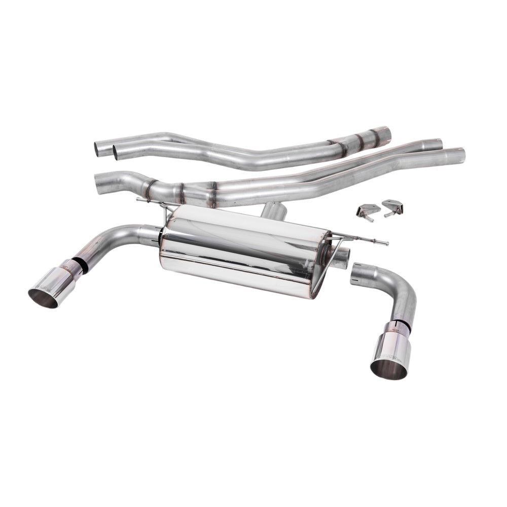 Milltek Cat Back Exhaust BMW 2 Series M240i Coupe (F22 LCI‚ Non-OPF and None xDrive) 15-18-Exhaust System-carbonizeduk