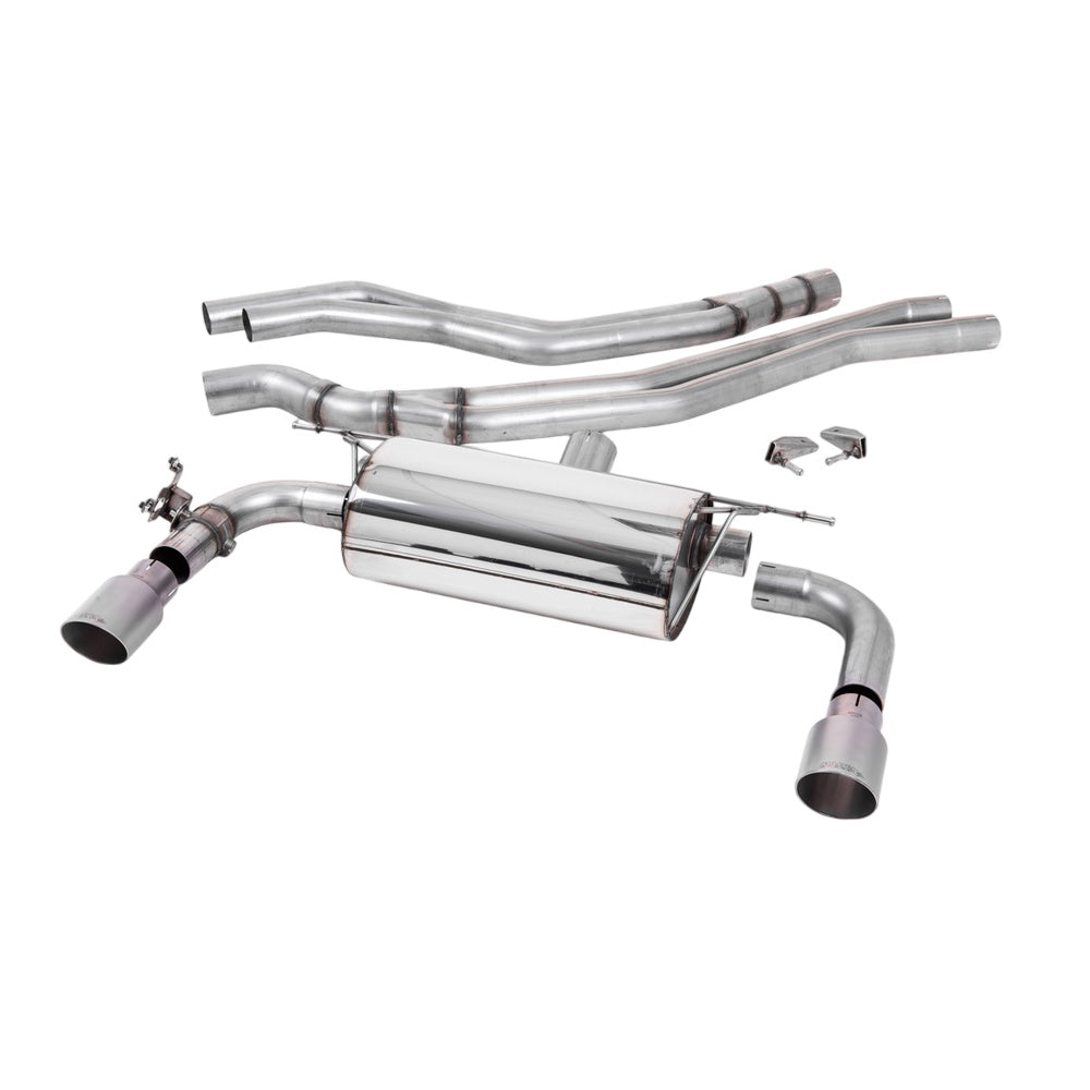 Milltek Cat Back Exhaust BMW 2 Series M240i Coupe (F22 LCI‚ Non-OPF and None xDrive) 15-18-Exhaust System-carbonizeduk