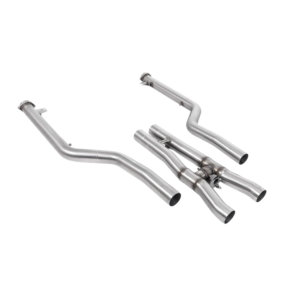 Milltek GPF/OPF Bypass Exhaust BMW 8 Series M8 and M8 Competition 4.4 V8 Twin Turbo F93 Gran Coupe LCI (OPF/GPF Equipped Cars Only) 21-25-Manifolds, Decats & Sports Cats-carbonizeduk