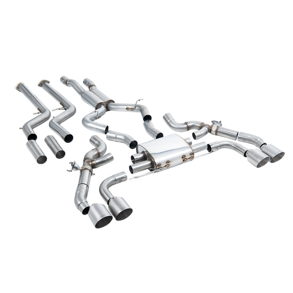 Milltek Downpipe-back Exhaust BMW X4 X4M / X4M Comp (G02) 3.0 (with OPF/GPF S58 Engine LCI only) 22-25-Exhaust System-carbonizeduk