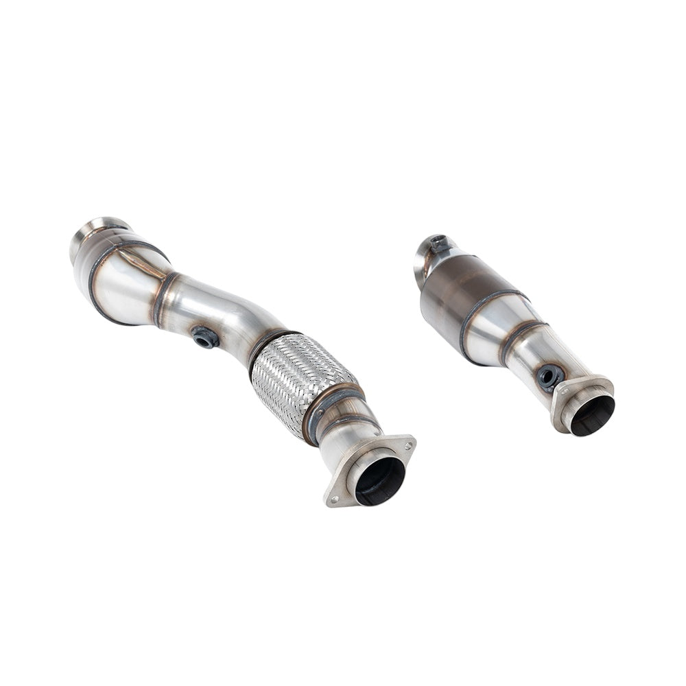 Milltek Large Bore Downpipe and Hi-Flow Sports Cat Exhaust BMW 2 Series M2 Coupe (G87 S58 NAS Non-OPF/GPF Models) 23-25-Manifolds, Decats & Sports Cats-carbonizeduk