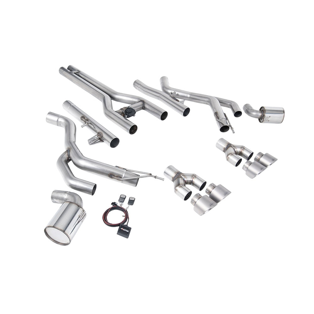 Milltek Front Pipe-back Exhaust Dodge / RAM Challenger SRT Hellcat (inc Redeye and Widebody Models) 15-22-Exhaust System-carbonizeduk