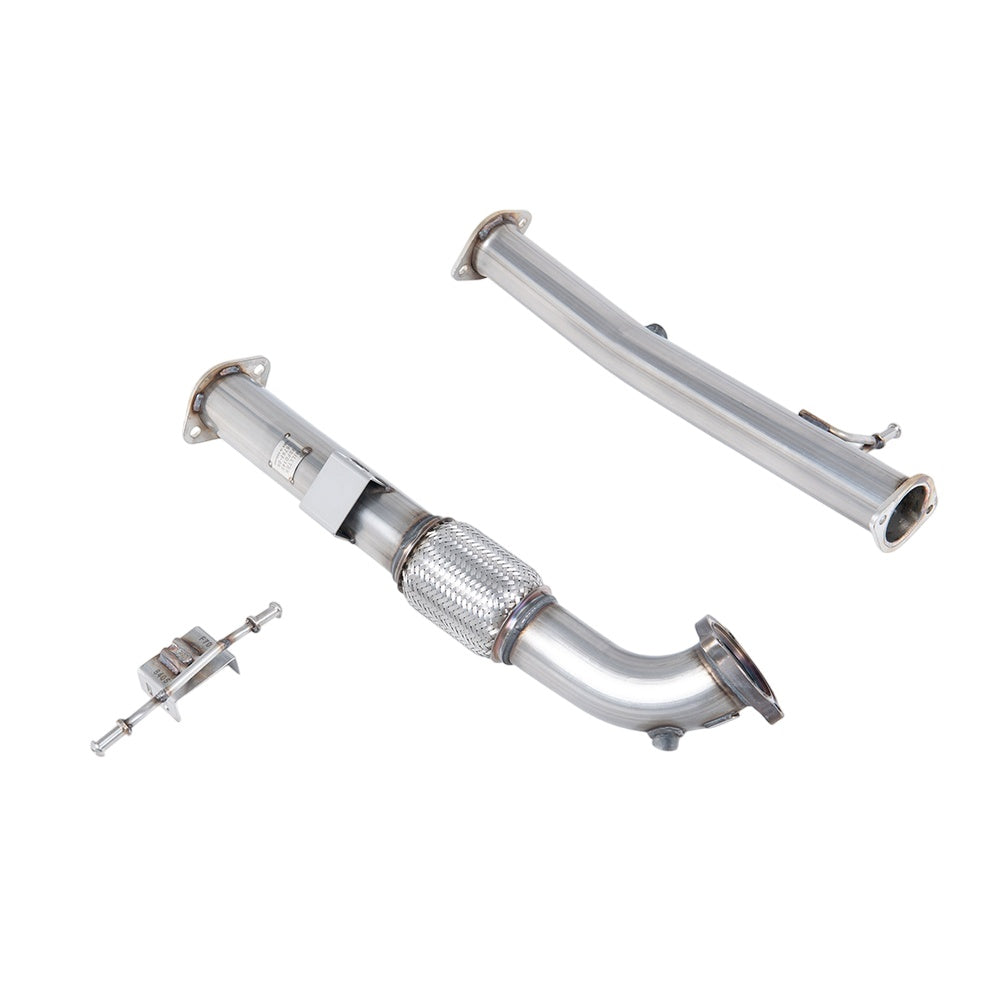 Milltek Large-bore Downpipe and De-cat Exhaust Ford Focus Mk2 ST 225 05-10-Manifolds, Decats & Sports Cats-carbonizeduk