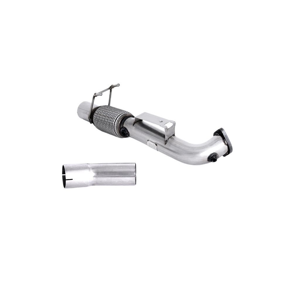 Milltek Large-bore Downpipe and De-cat Exhaust Ford Focus Mk3 RS 2.3 EcoBoost 4WD 5-Door Hatchback 16-18-Manifolds, Decats & Sports Cats-carbonizeduk