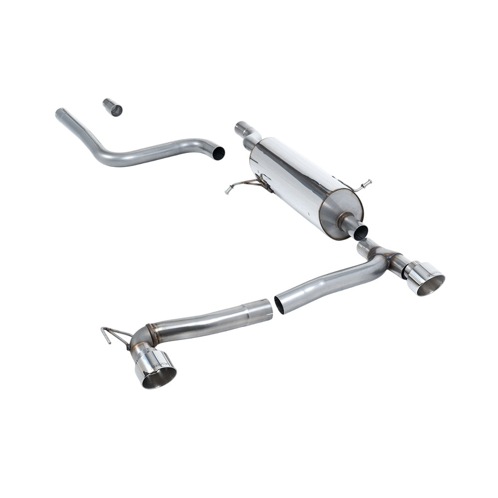 Milltek Particulate Filter-back Exhaust Ford Fiesta Mk8 1.0T EcoBoost ST-Line 3 and 5-Door (100ps and 125ps OPF/GPF Models Only) Maxton Dual Outlet Kits 19-25-Exhaust System-carbonizeduk