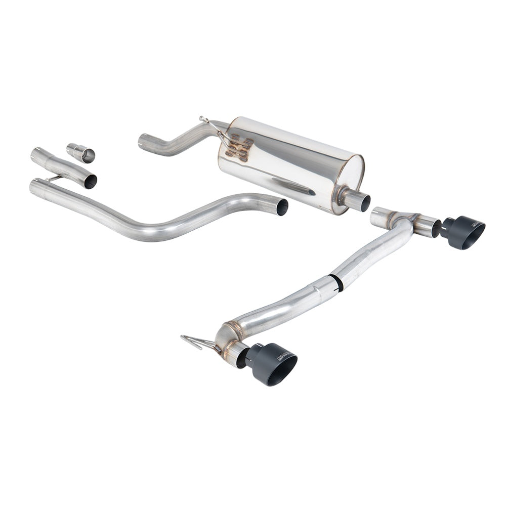 Milltek Particulate Filter-back Exhaust Ford Fiesta Mk8 1.0T EcoBoost ST-Line 3 and 5-Door (155ps Hybrid OPF/GPF Models Only) Maxton Designs Dual Outlet Kits 20-25-Exhaust System-carbonizeduk
