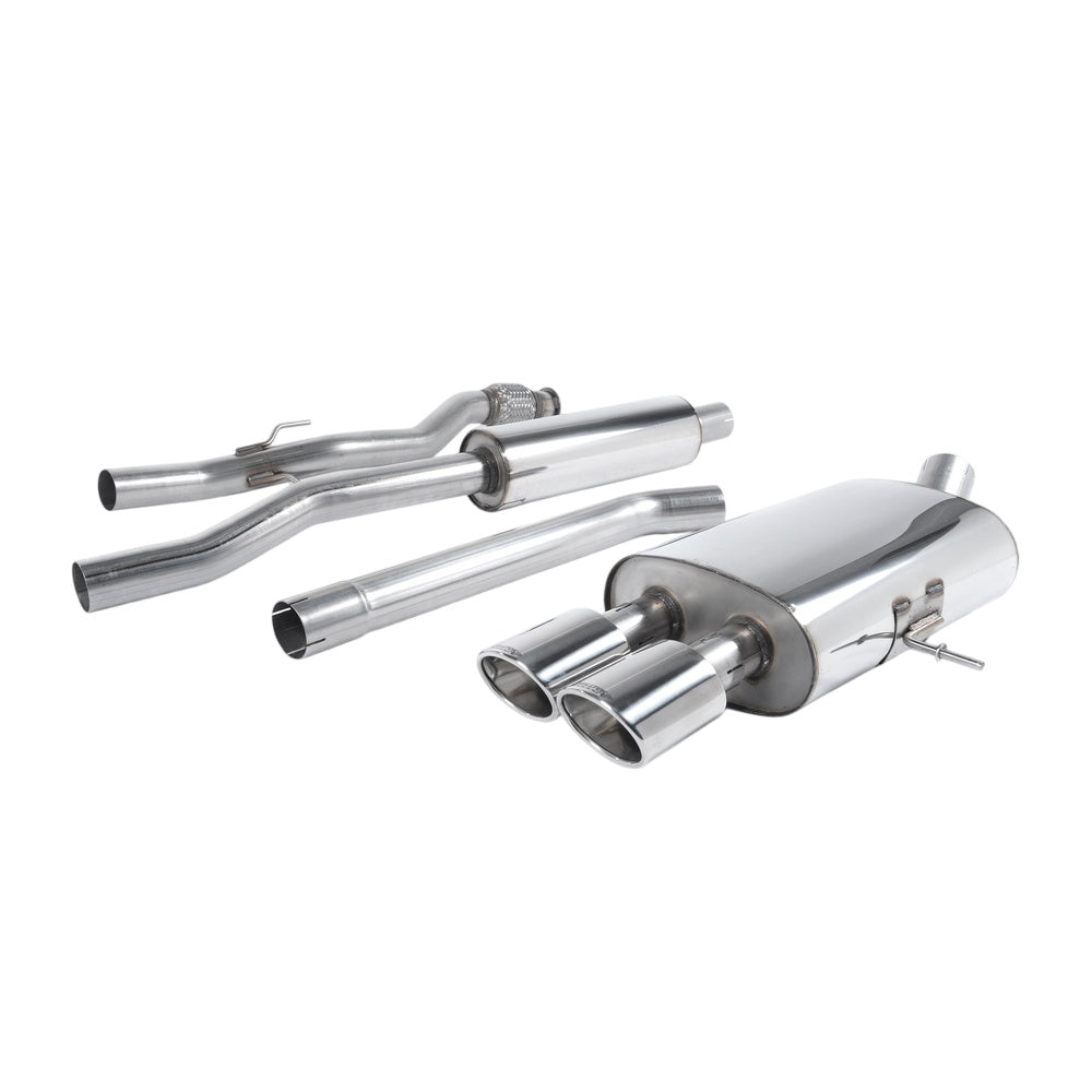 Milltek Cat Back Exhaust New Mini Mk2 (R58) Cooper S Coupe 11-15-Exhaust System-carbonizeduk