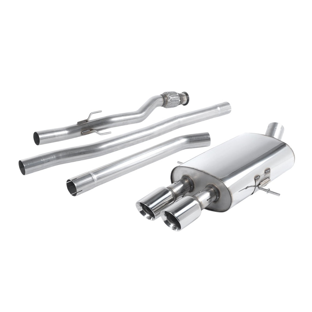 Milltek Cat Back Exhaust New Mini Mk2 (R58) Cooper S Coupe 11-15-Exhaust System-carbonizeduk
