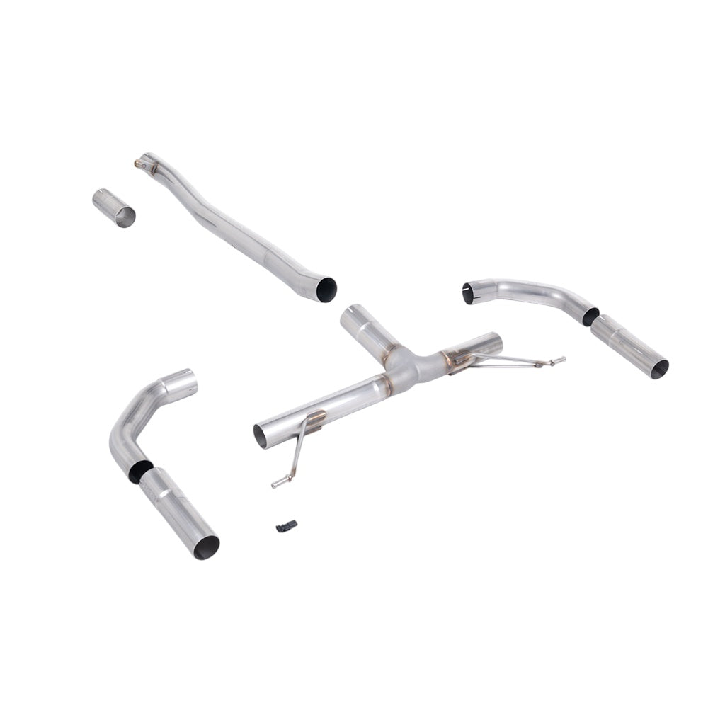 Milltek Front Pipe-back Exhaust Mercedes A-Class A35 AMG 2.0 Turbo (Saloon / Sedan Only Non OPF/GPF Models) 19-25-Exhaust System-carbonizeduk