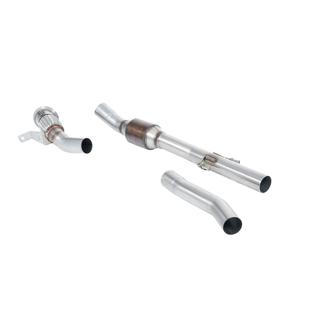 Milltek Large Bore Downpipe and Hi-Flow Sports Cat Exhaust Toyota Corolla GR Corolla 1.6 Turbo 23-25-Manifolds, Decats & Sports Cats-carbonizeduk