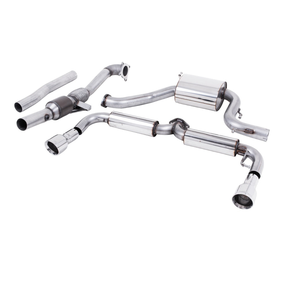 Milltek Turbo-back including Hi-Flow Sports Cat Exhaust Volkswagen Golf Mk6 GTi 2.0 TSI 210PS 09-13-Manifolds, Decats & Sports Cats-carbonizeduk