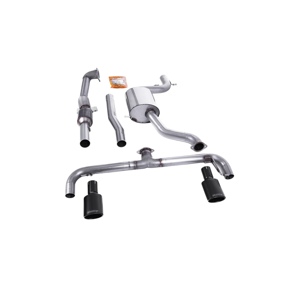 Milltek Turbo-back including Hi-Flow Sports Cat Exhaust Volkswagen Scirocco R 09-16-Manifolds, Decats & Sports Cats-carbonizeduk