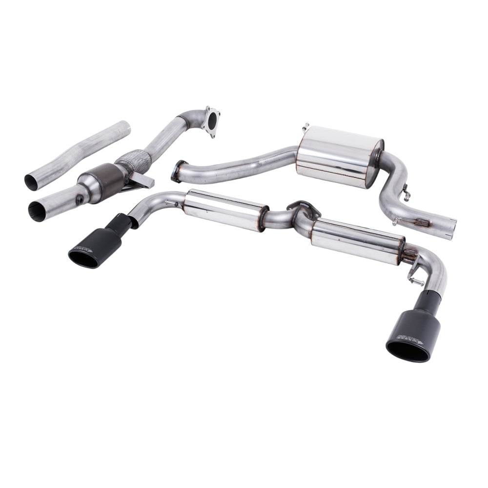 Milltek Turbo-back including Hi-Flow Sports Cat Exhaust Volkswagen Scirocco R 09-16-Manifolds, Decats & Sports Cats-carbonizeduk
