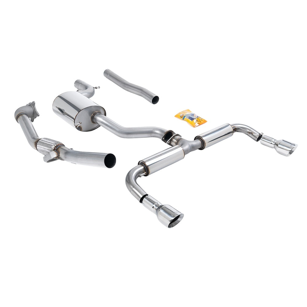 Milltek Turbo-back excluding Hi-Flow Sports Cat Exhaust Volkswagen Golf Mk6 GTi 2.0 TSI 210PS 09-13-Manifolds, Decats & Sports Cats-carbonizeduk