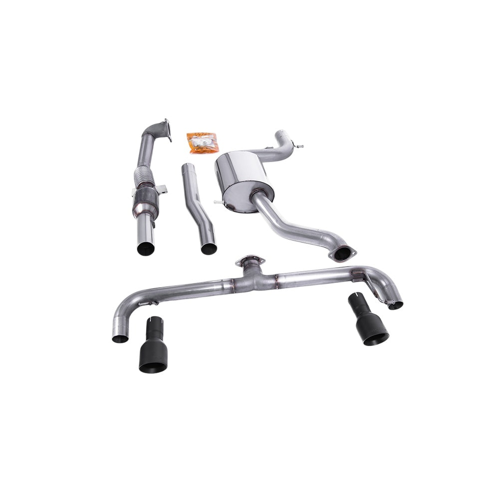 Milltek Turbo-back including Hi-Flow Sports Cat Exhaust Volkswagen Golf Mk6 GTi 2.0 TSI 210PS 09-13-Manifolds, Decats & Sports Cats-carbonizeduk