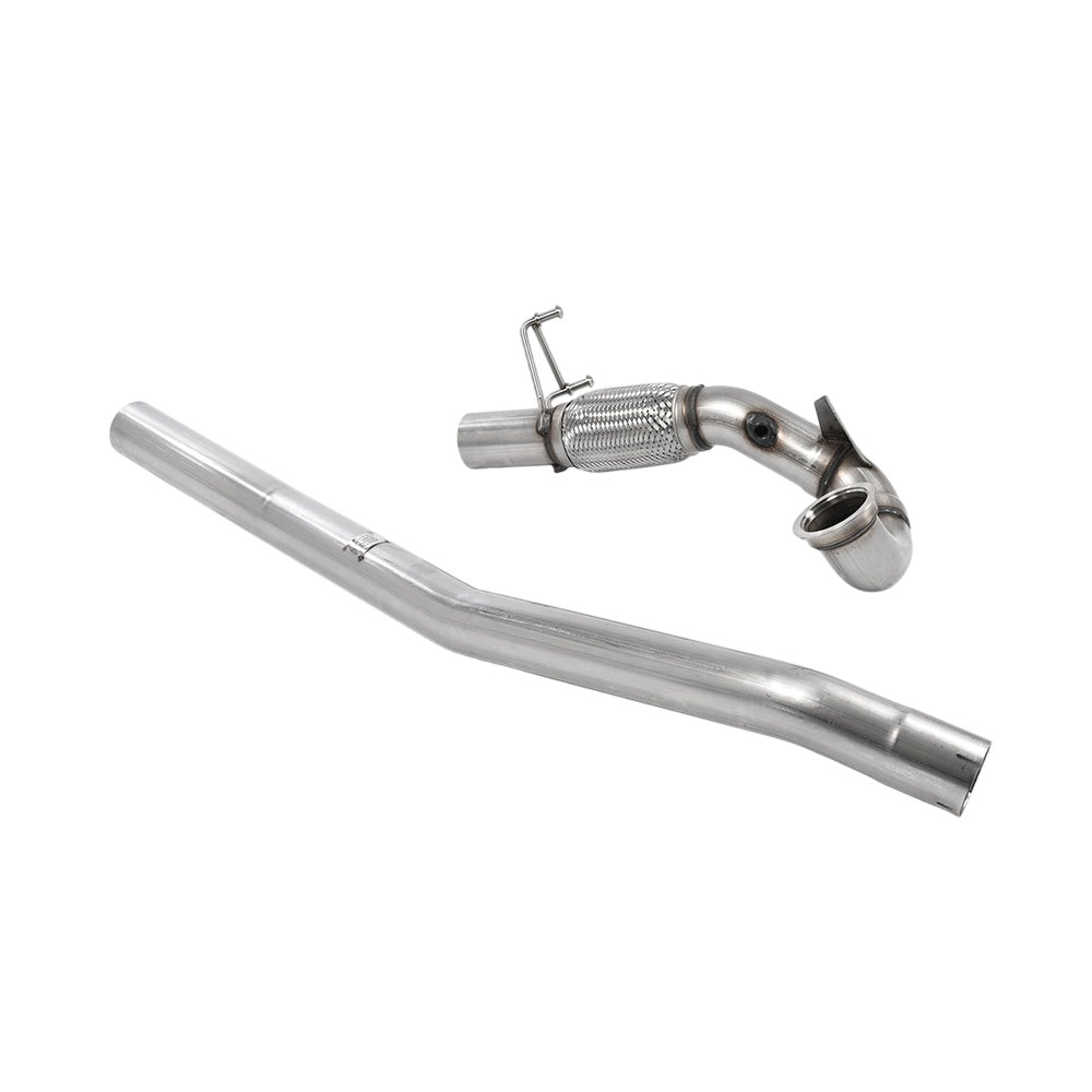 Milltek Large-bore Downpipe and De-cat Exhaust Seat Leon ST Cupra 300 (4x4) Estate / Station Wagon / Combi (Non-OPF/GPF) 17-18-Manifolds, Decats & Sports Cats-carbonizeduk