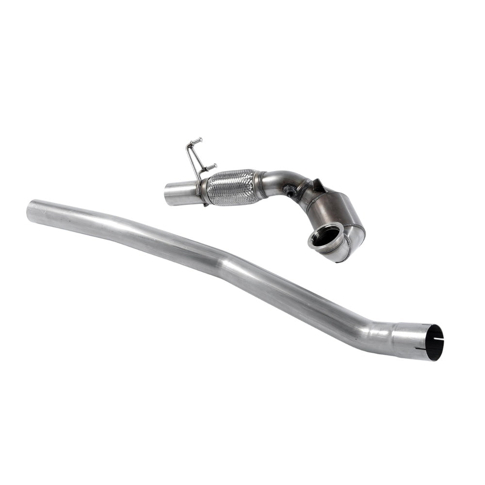 Milltek Large Bore Downpipe and Hi-Flow Sports Cat Exhaust Volkswagen Golf Mk7.5 GTi (Performance Pack Models and Non OPF/GPF Equipped Models Only) 17-18-Manifolds, Decats & Sports Cats-carbonizeduk