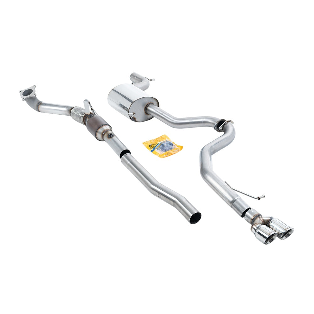 Milltek Turbo-back including Hi-Flow Sports Cat Exhaust Volkswagen Jetta Mk6 GLI 2.0 TSI 11-14-Manifolds, Decats & Sports Cats-carbonizeduk