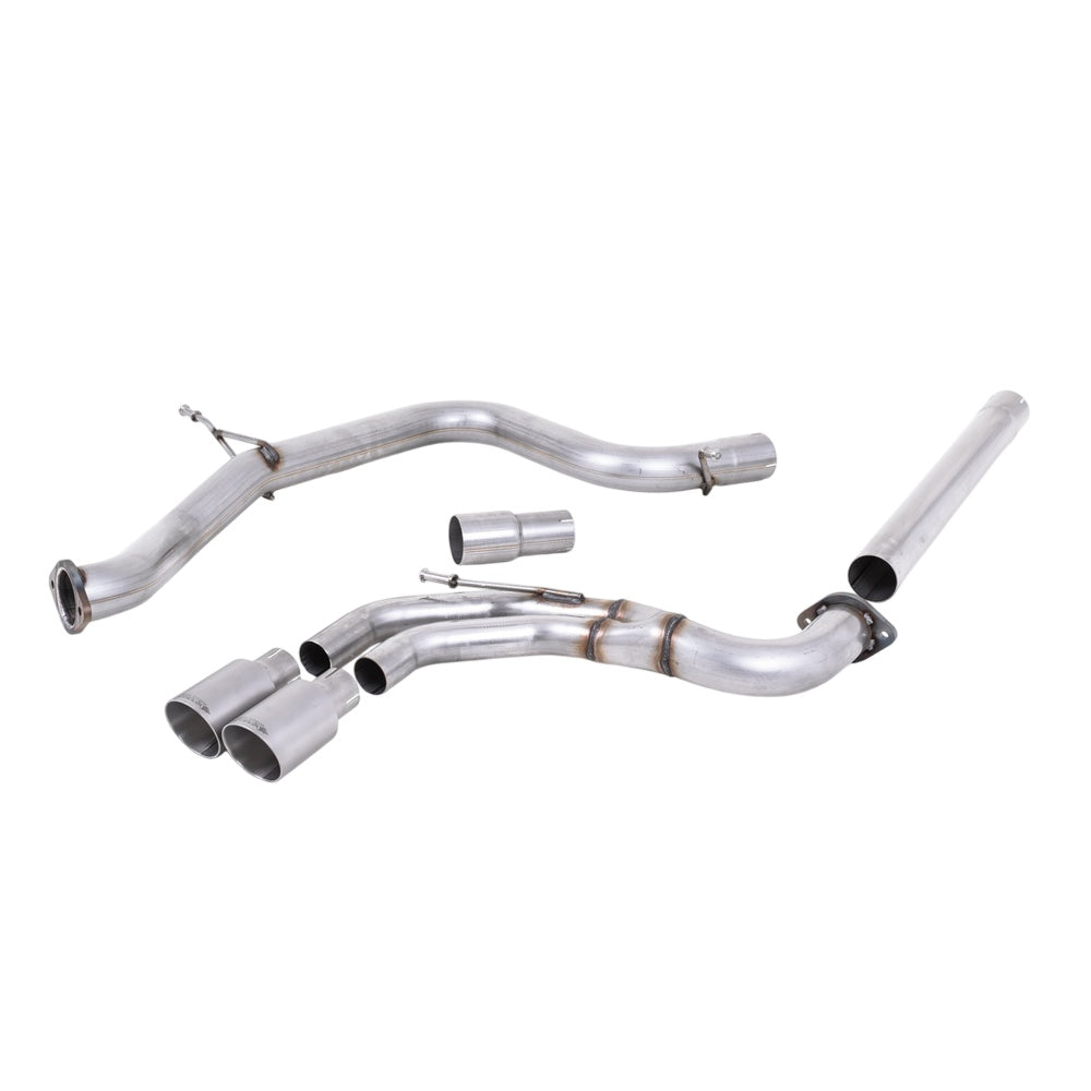 Milltek Cat Back Exhaust Volkswagen Golf Mk7 GTD 2.0 TDI 185PS 13-16-Exhaust System-carbonizeduk