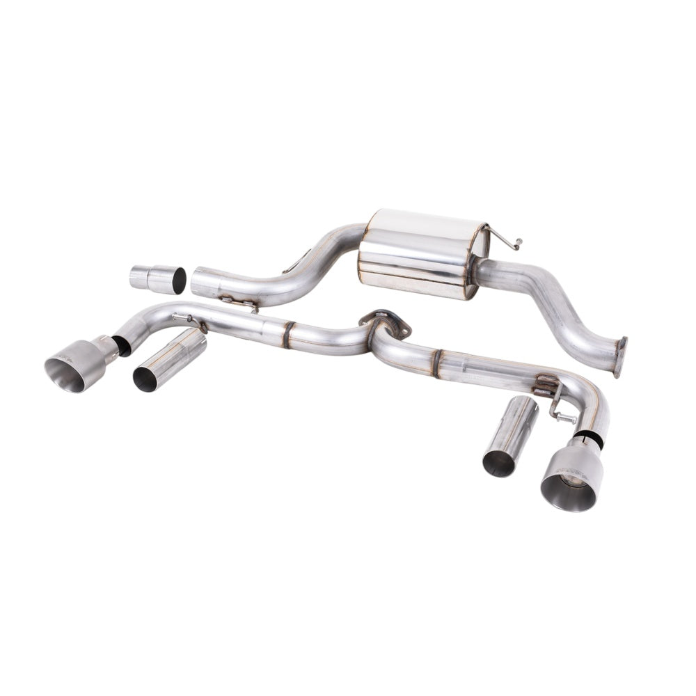 Milltek Cat Back Exhaust Volkswagen Beetle 2.0 TSI (A5 Chassis) 11-15-Exhaust System-carbonizeduk