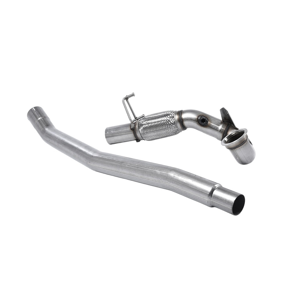 Milltek Large-bore Downpipe and De-cat Exhaust Volkswagen Golf Mk7 R Estate / Variant 2.0 TSI 300PS 15-17-Manifolds, Decats & Sports Cats-carbonizeduk
