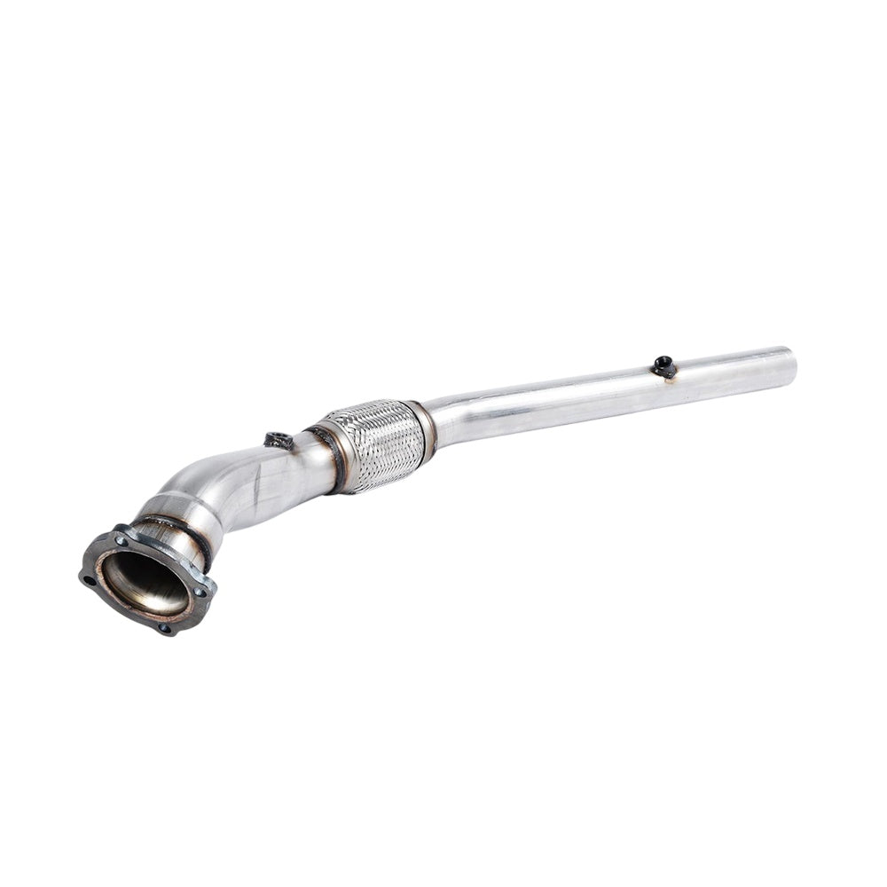 Milltek Large-bore Downpipe and De-cat Exhaust Volkswagen Bora 1.8T 2WD 00-05-Manifolds, Decats & Sports Cats-carbonizeduk