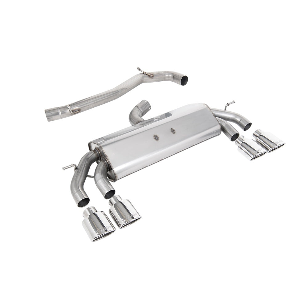 Milltek Cat Back Exhaust Volkswagen Golf Mk7.5 R 2.0 TSI 300PS (GPF Equipped Models Only) 76mm and EC Approved Systems 19-20-Exhaust System-carbonizeduk