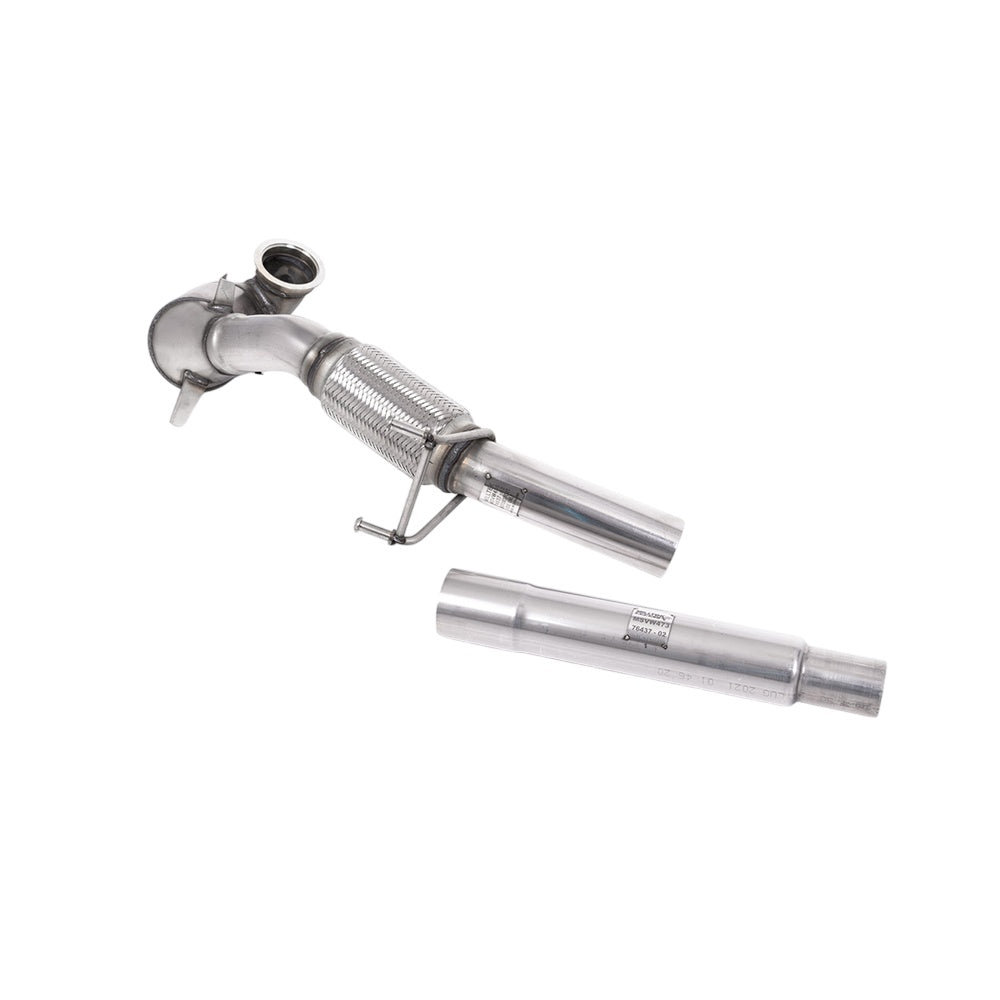 Milltek Large Bore Downpipe and Hi-Flow Sports Cat Exhaust Seat Ibiza Cupra 1.8TFSi (6P) 16-17-Manifolds, Decats & Sports Cats-carbonizeduk