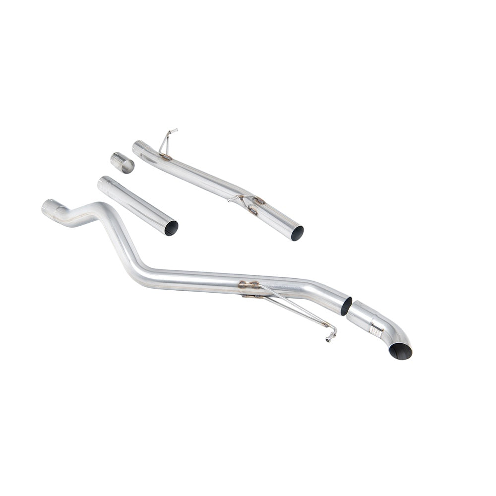 Milltek Cat Back Exhaust Volkswagen Transporter \ Caravelle T6 LWB 150PS and 204PS 2.0 TSI (Petrol) 2WD 17-25-Exhaust System-carbonizeduk