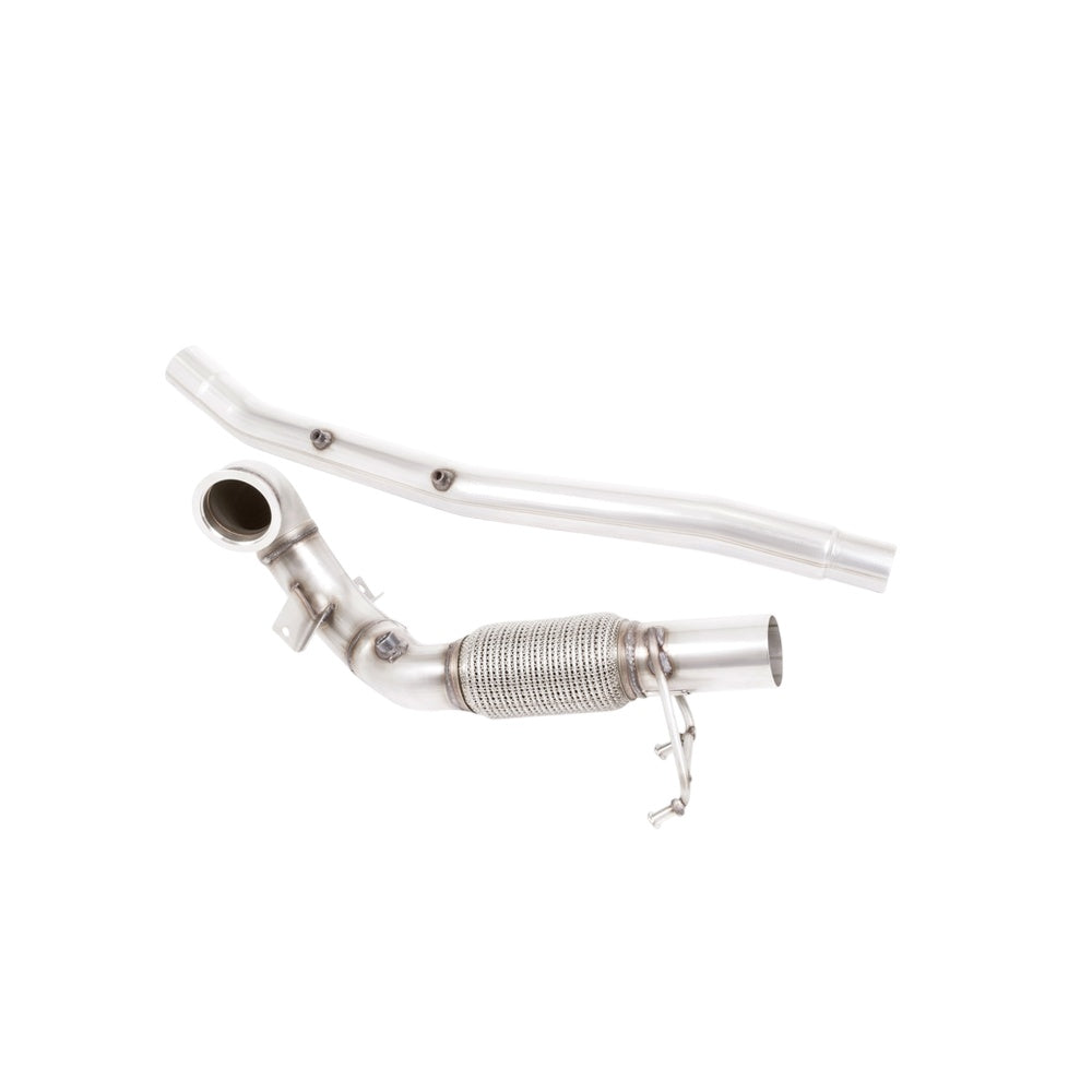 Milltek Large-bore Downpipe and De-cat Exhaust Audi S3 2.0 TFSi Quattro 3-Door 8V.2 (GPF Equipped Models Only) 19-20-Manifolds, Decats & Sports Cats-carbonizeduk
