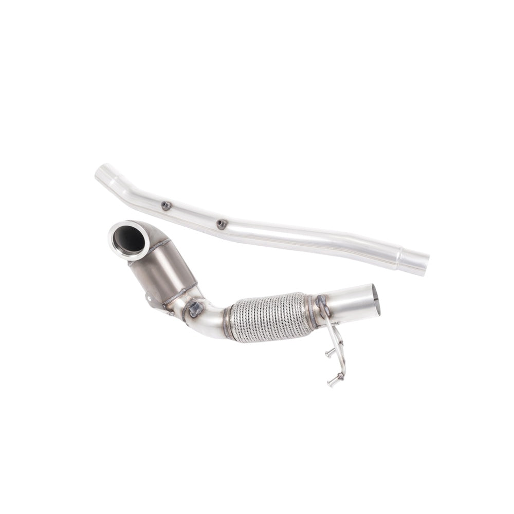 Milltek Large Bore Downpipe and Hi-Flow Sports Cat Exhaust Seat Leon ST Cupra 300 (4x4) Estate / Station Wagon / Combi (OPF/GPF Equipped Only) 19-20-Manifolds, Decats & Sports Cats-carbonizeduk