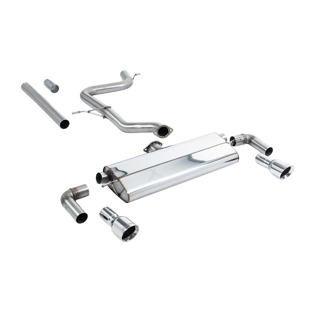 Milltek Cat Back Exhaust Volkswagen Golf Mk7.5 1.5TSI Evo GT and R-Line (Both GPF/OPF and Non GPF/OPF Models) 17-21-Exhaust System-carbonizeduk