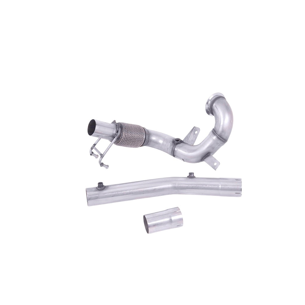Milltek Large-bore Downpipe and De-cat Exhaust Volkswagen Polo GTI 2.0 TSI (AW 5-Door inc Facelift Models) GPF/OPF Models Only 19-25-Manifolds, Decats & Sports Cats-carbonizeduk