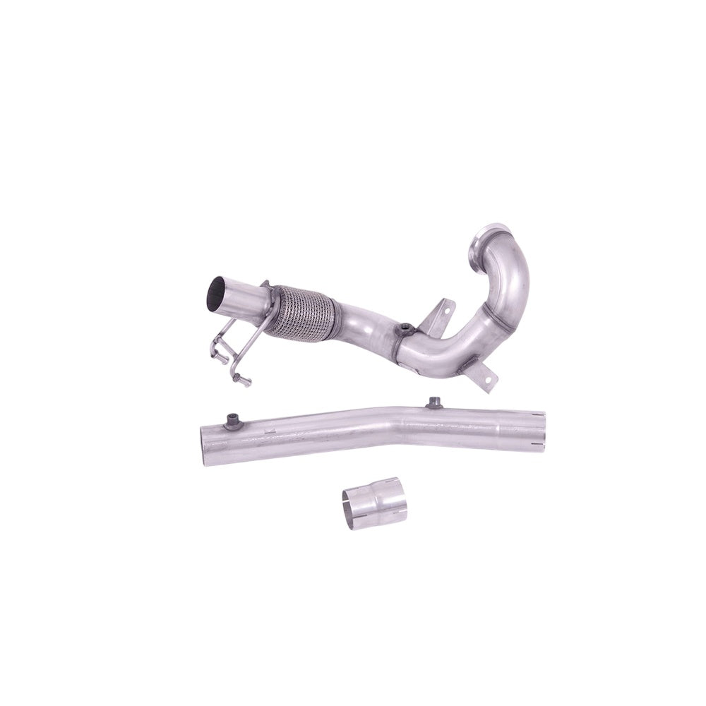 Milltek Large-bore Downpipe and De-cat Exhaust Volkswagen Polo GTI 2.0 TSI (AW 5-Door inc Facelift Models) GPF/OPF Models Only 19-25-Manifolds, Decats & Sports Cats-carbonizeduk
