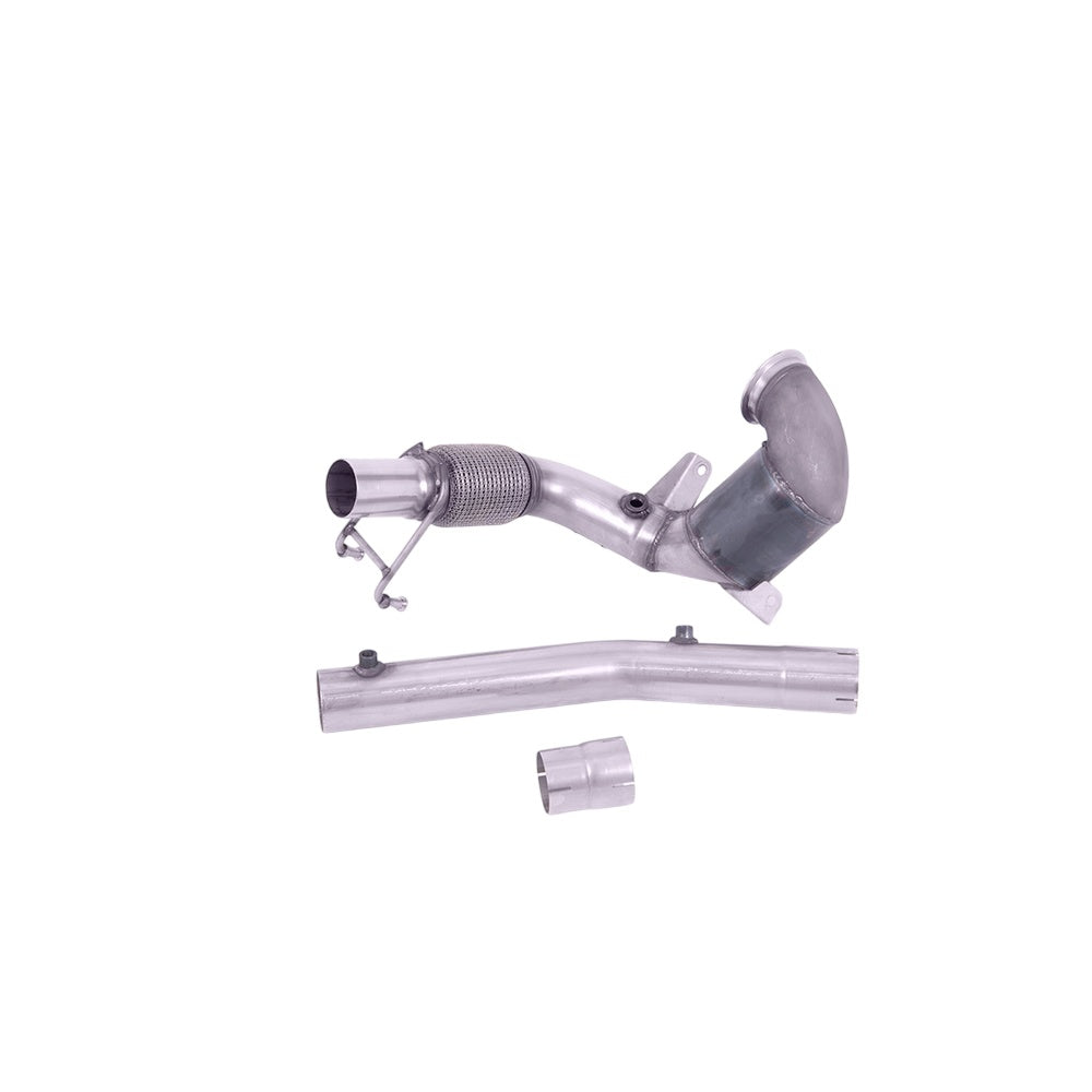 Milltek Hi-Flow Sports Cat and Downpipe Exhaust Audi A1 40TFSi 5-Door 2.0 (207PS) with OPF/GPF 19-25-Manifolds, Decats & Sports Cats-carbonizeduk