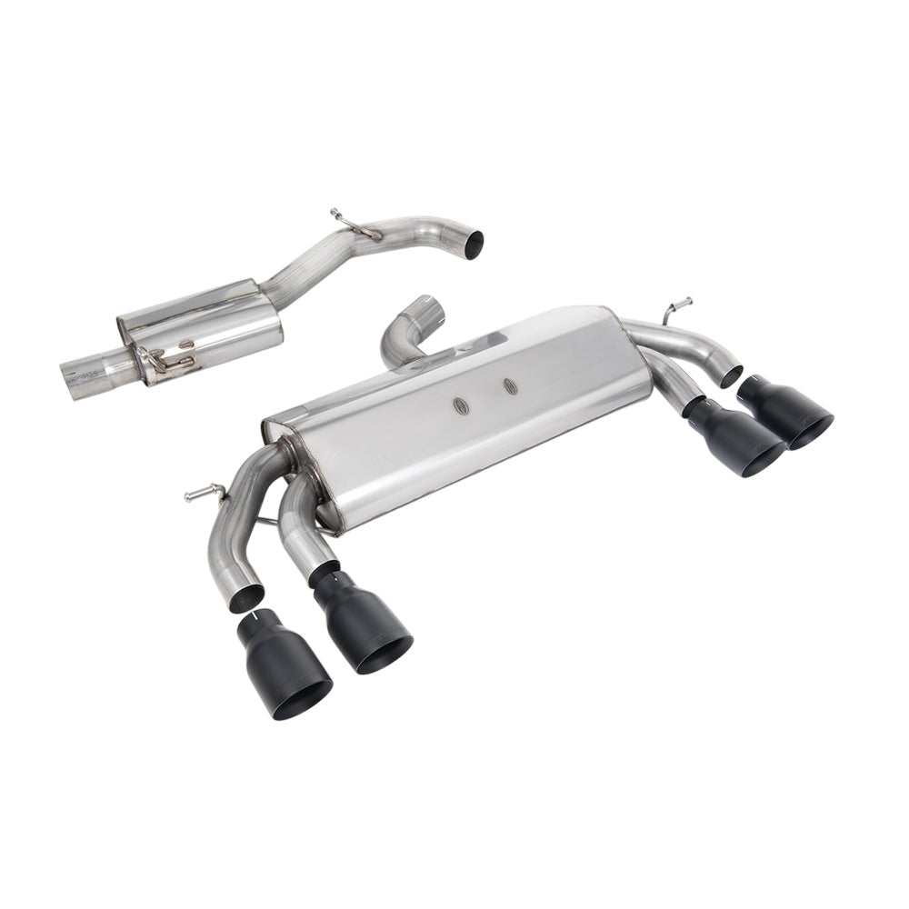 Milltek Cat Back Exhaust Volkswagen Golf Mk7.5 R 2.0 TSI 300PS (GPF Equipped Models Only) 76mm and EC Approved Systems 19-20-Exhaust System-carbonizeduk