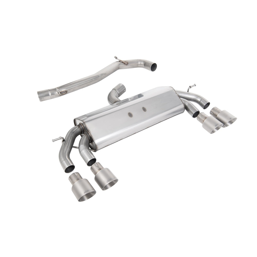 Milltek Cat Back Exhaust Volkswagen Golf Mk7.5 R 2.0 TSI 300PS (GPF Equipped Models Only) 76mm and EC Approved Systems 19-20-Exhaust System-carbonizeduk