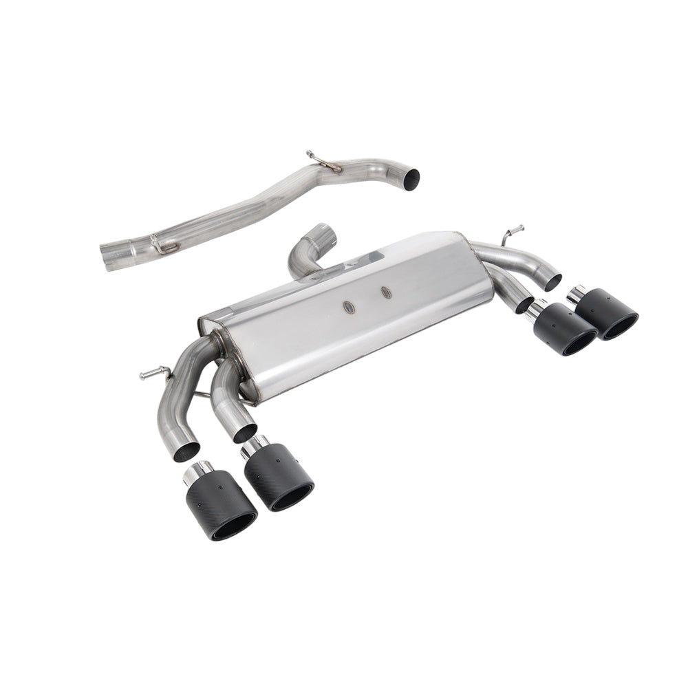 Milltek Cat Back Exhaust Volkswagen Golf Mk7.5 R 2.0 TSI 300PS (GPF Equipped Models Only) 76mm and EC Approved Systems 19-20-Exhaust System-carbonizeduk