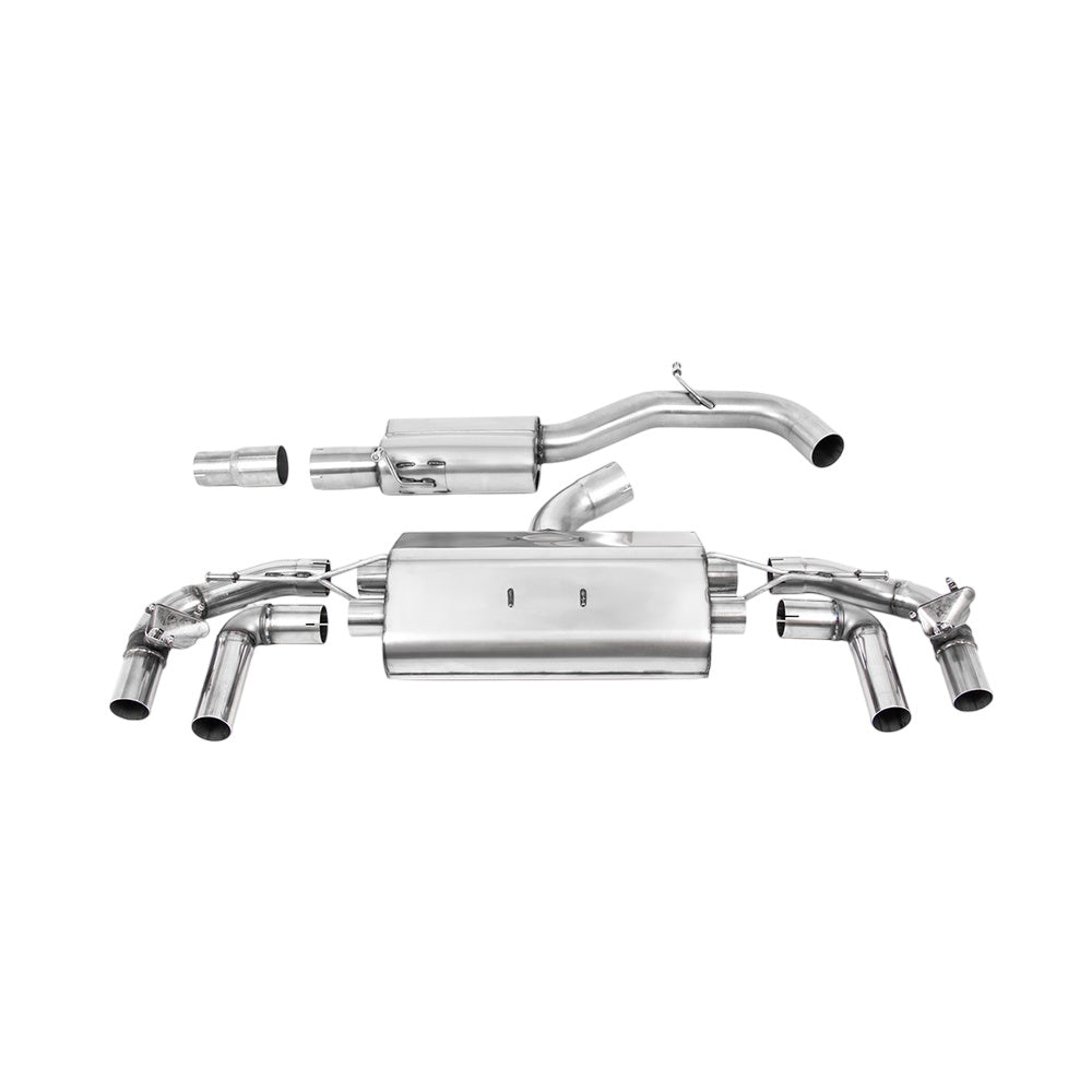 Milltek Particulate Filter-back Exhaust Volkswagen Golf Mk8 R 2.0 TSI 320PS (GPF Equipped Models Only) 21-25-Exhaust System-carbonizeduk