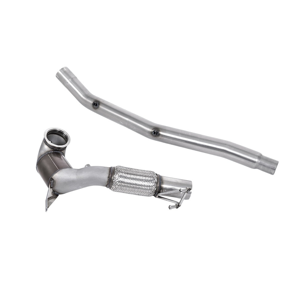 Milltek Large Bore Downpipe and Hi-Flow Sports Cat Exhaust Volkswagen Golf Mk8 R 2.0 TSI 320PS (Non-GPF / North American Models Only ) 22-25-Manifolds, Decats & Sports Cats-carbonizeduk