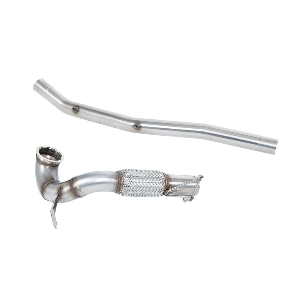 Milltek Large-bore Downpipe and De-cat Exhaust Volkswagen T-Roc R 2.0TSI 300ps (MQB EVO Models with OPF/GPF) 22-25-Manifolds, Decats & Sports Cats-carbonizeduk
