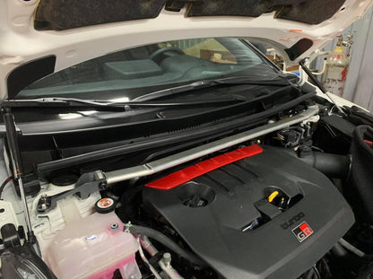 SUMMIT & Swave Polished Front Upper Strut Brace for Toyota Yaris GR