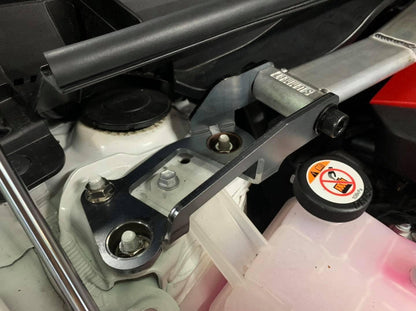 SUMMIT & Swave Polished Front Upper Strut Brace for Toyota Yaris GR