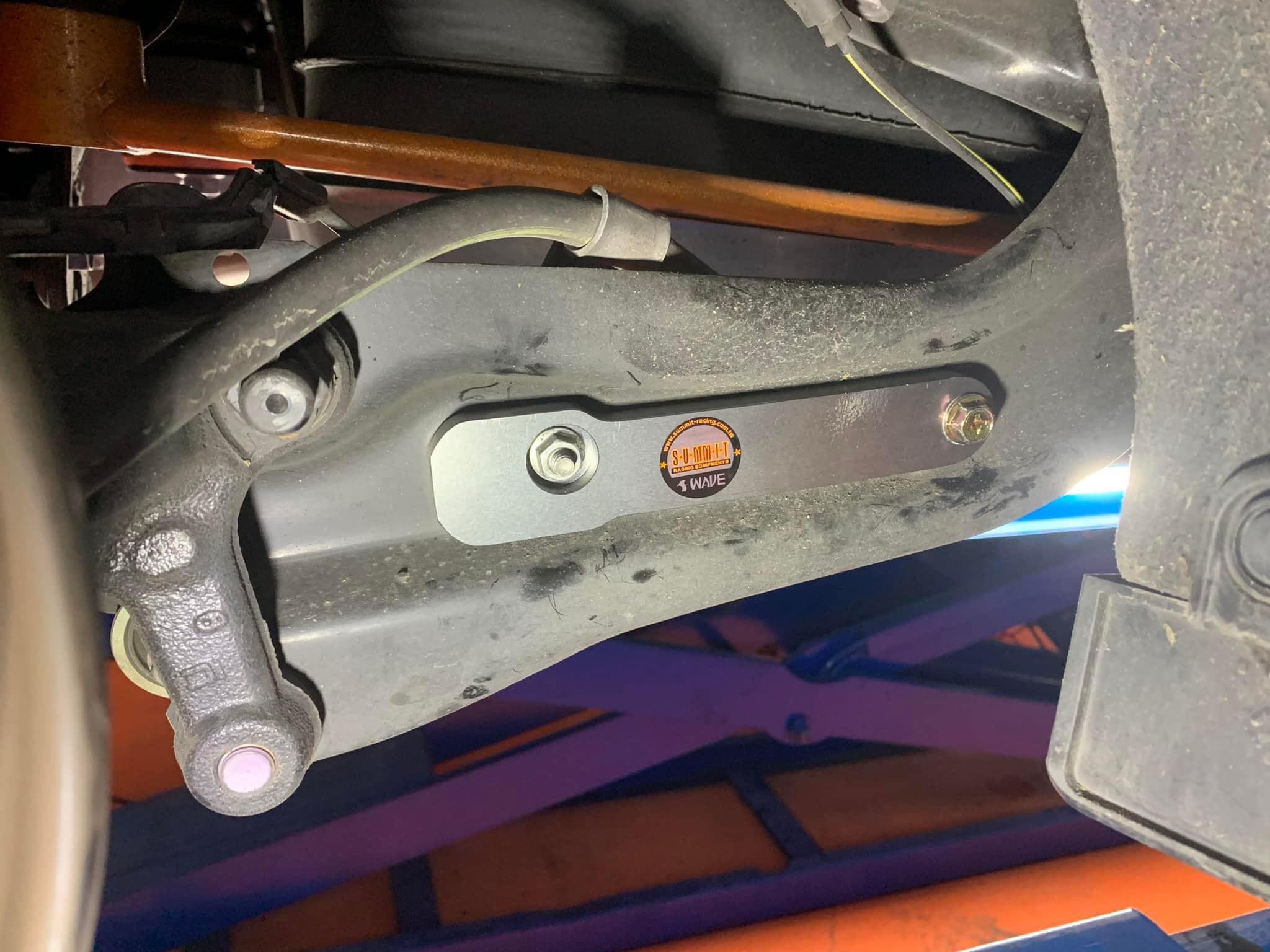 SWAVE & SUMMIT Rear Trailing Arm Reinforcement Bar for Toyota Yaris GR