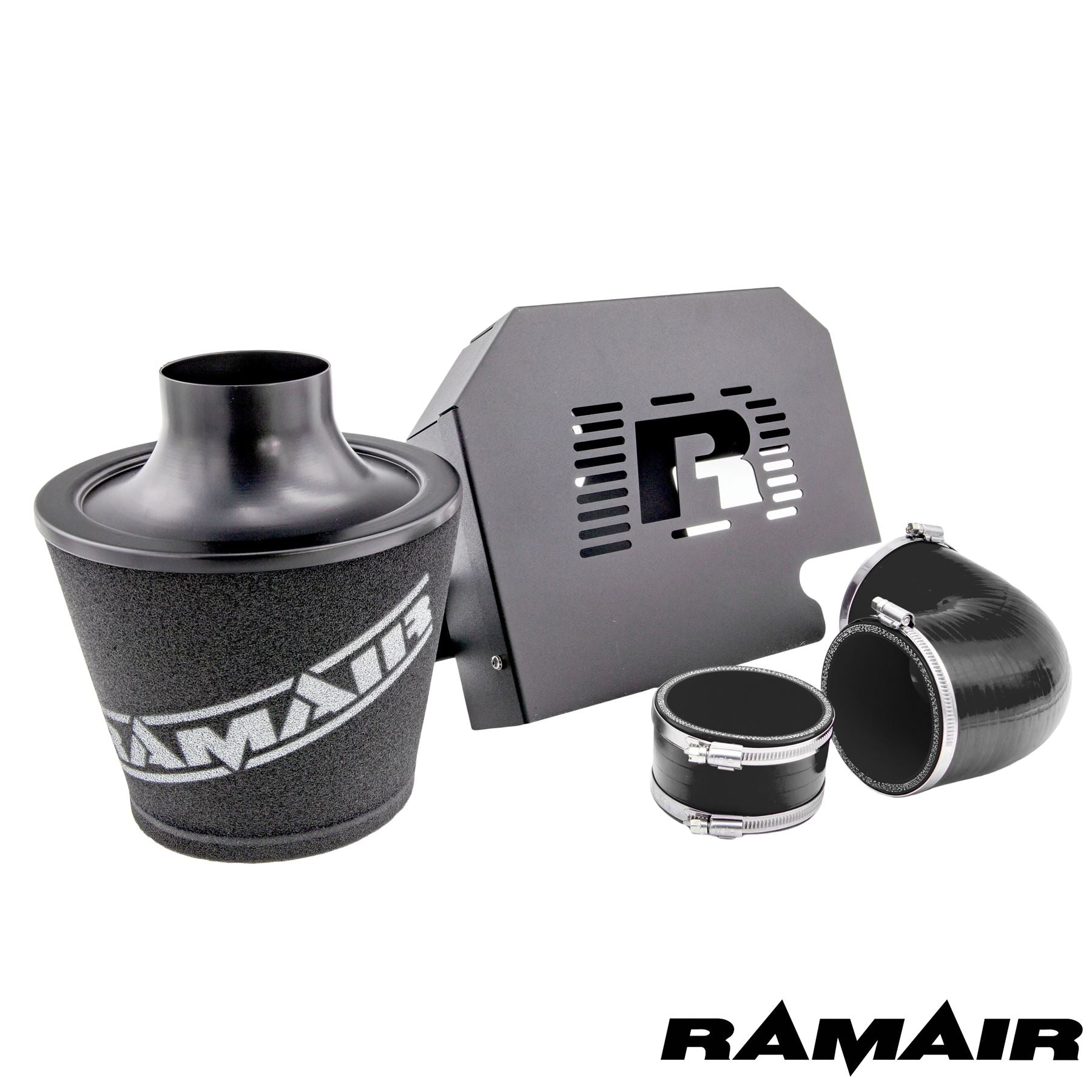 Performance Foam Induction Kit for MK2 Focus ST with ECU Holder - Black Hoses