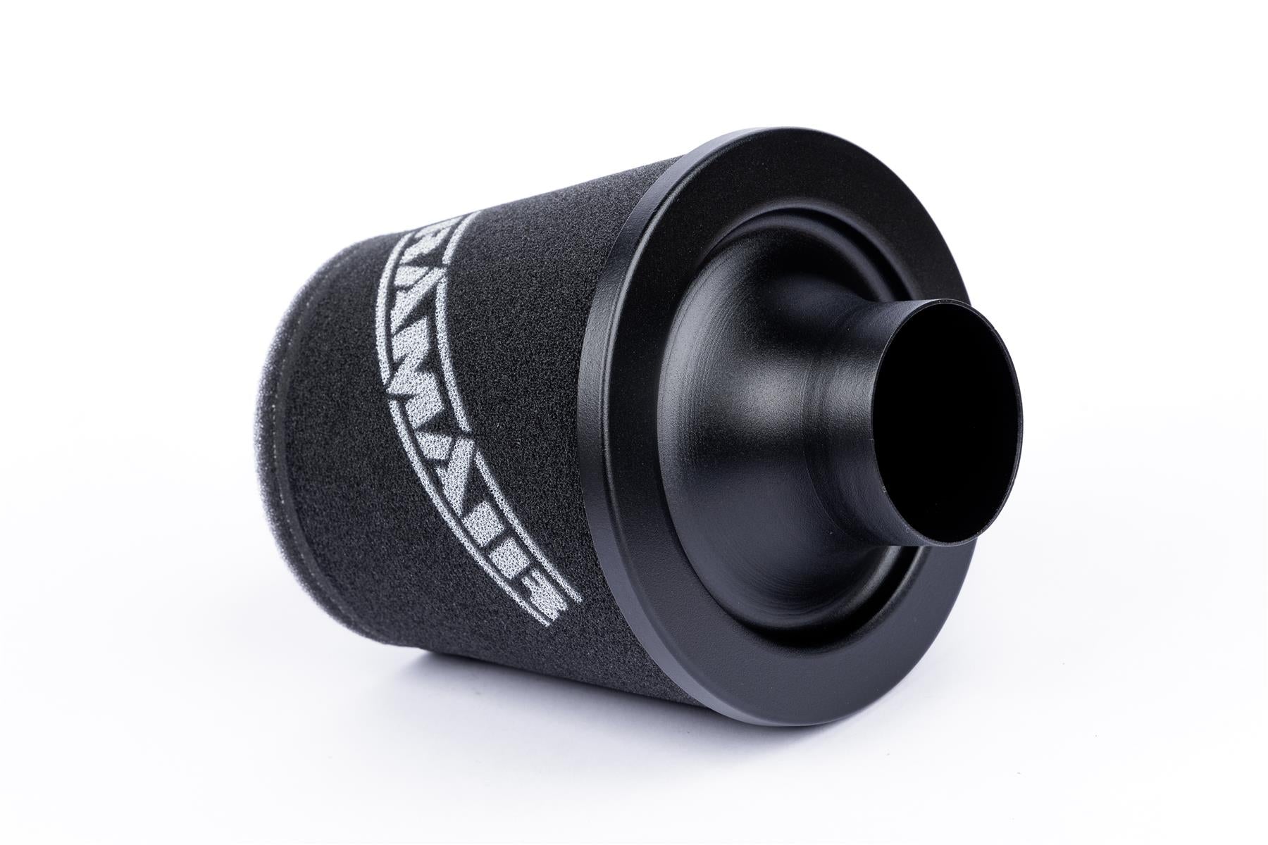Ramair Small Foam Filter Aluminium Base 70mm (2.75inch) OD Black