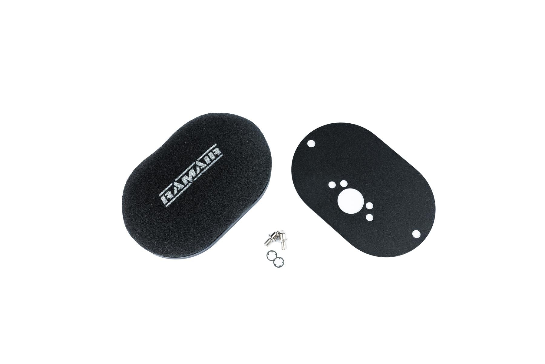 Domed Carb Air Filter & Baseplate to fit SU HS2 1.25in (32mm Mini Offset)  - 100mm Internal Height